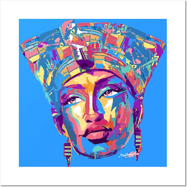 Nefertiti Portrait Wall Art by mailsoncello